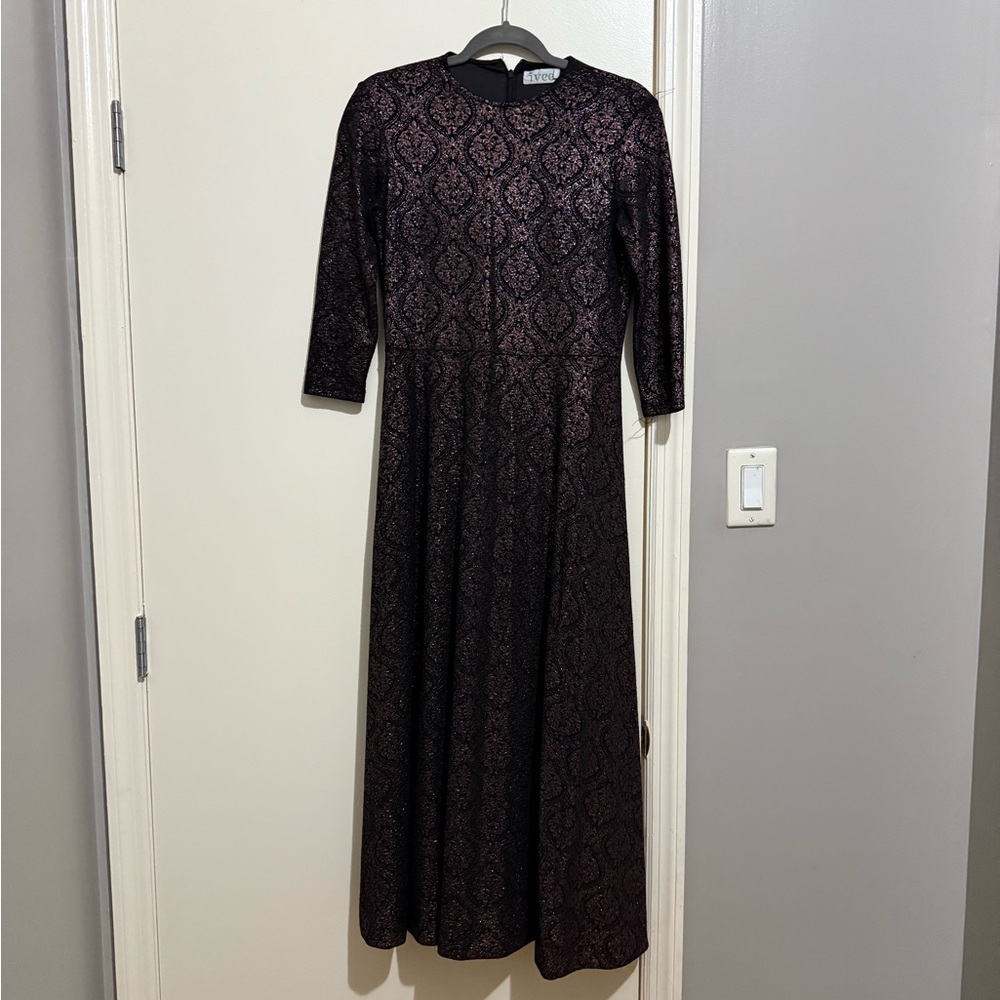 Black Maxi Dress With Design Size S